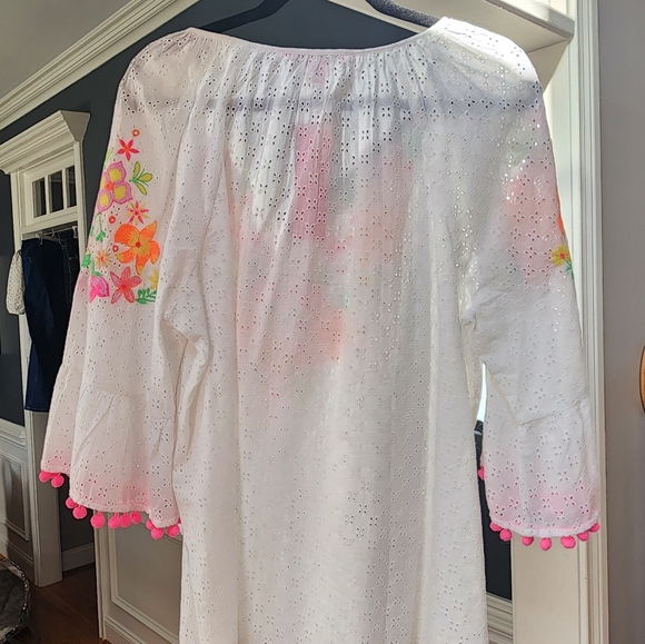 NWT Lilly Pulitzer Morgan Embroidered Eyelet Top XL - Picture 5 of 8